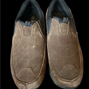 Elegant Brown Suede Men's Slip-On Loafers